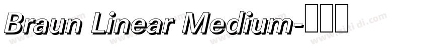 Braun Linear Medium字体转换